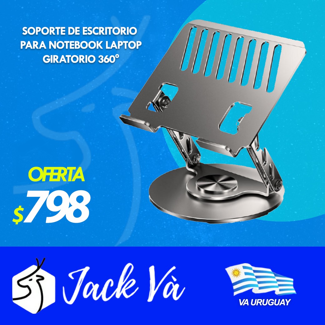 SOporte de Escritorio para Notebook Laptop Giratorio 360°soporte de escritorio para notebook laptop - Técnologia